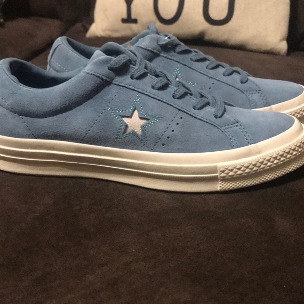 Brand New Grayish- Blue Converse. Size Women’s 5